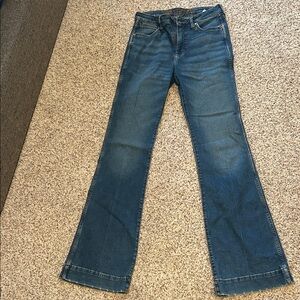 Wrangler Women's Flare Jeans in Deep Blue